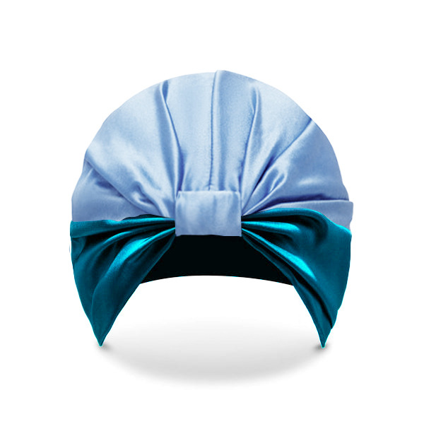 Custom Logo Silk Sleep Bonnets Single Layer Women Silk Turban Bonnet